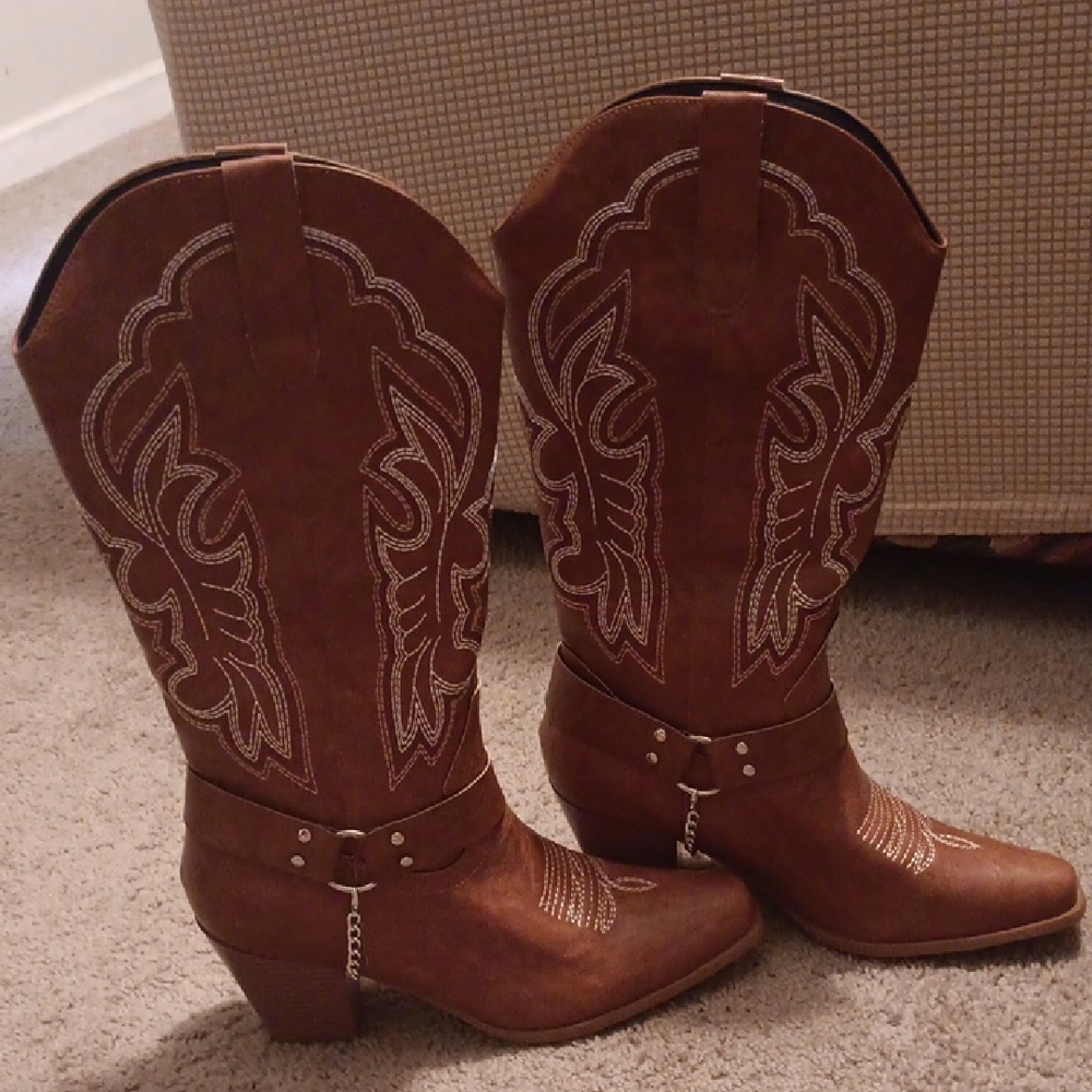 Brown Western Cowboy Boots